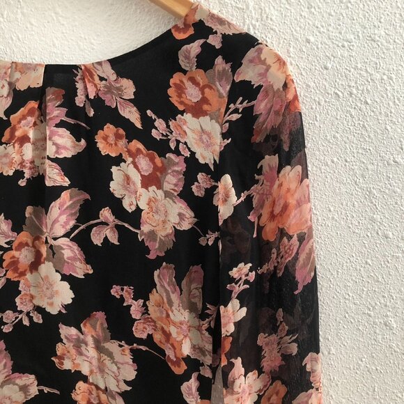 FOR LOVE & LEMONS Autumn Maxi Dress Midnight Floral Size Small - Picture 7 of 13